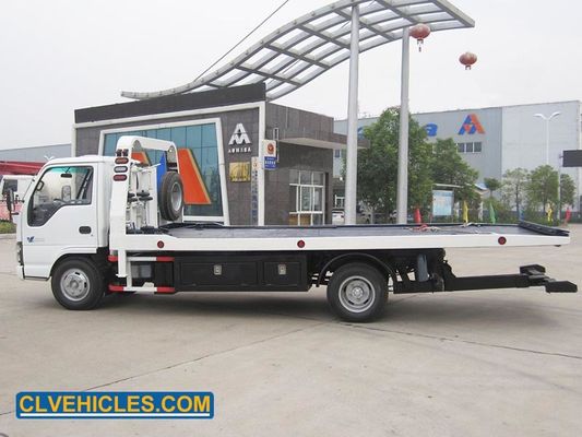 600P 130hp International Flatbed Tow Truck Isuzu Rollback Truck Diesel